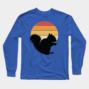 Squirrel Retro Vintage Long Sleeve T-Shirt